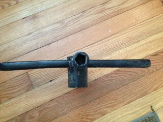 VINTAGE CHICAGO FIRE DEPARTMENT HYDRANT WRENCH FIREMAN ESTATE FIND TOOL 4