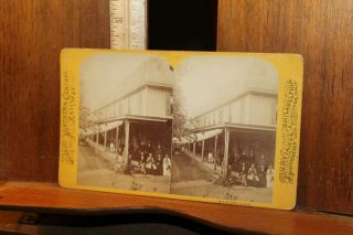 Antique Stereoview Photo Watkins Glen Northern Central Railway Scenery