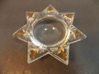 Glass 7 Point Star Magnifying Glass Paperweight Frame