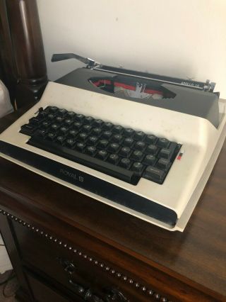 1970 ' s Royal Apollo 10 Electric Portable Typewriter & Case Model SP - 800 Japan 3