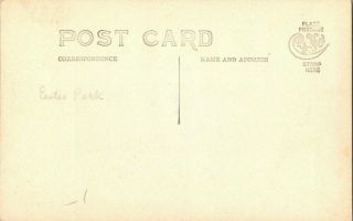 RPPC EARLY 1900 ' S.  VIEW OF ESTES PARK.  COLORADO.  POSTCARD SC11 2