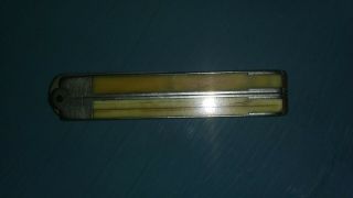 Antique Stanley No.  40 Ivory And Silver 12 Inch Folding Ruler With Caliper
