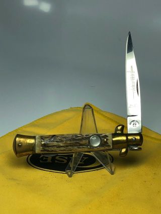 Robert Klaas Kissing Crane Stag Kc - 47 Stiletto Knife Germany