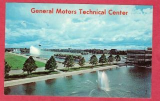 Warren Michigan General Motors Technical Center Tech Postcard Mound Rd Mi Mich
