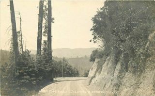 California Redwood Park C - 1910 Mountain Road Rppc Photo Postcard 2171