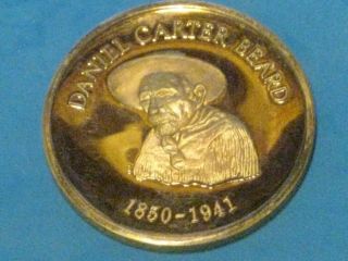 Boy Scout Coin Token Daniel Carter Beard 1850 - 1941 50th Yr.  Rockland County