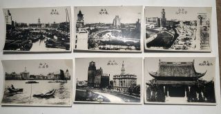 1920’s Soochow Creek And Shanghai City China 6 Snapshot Photos