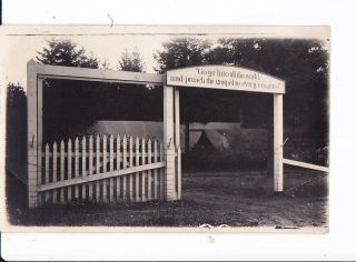 Old Real Photo Postcard Portland Oregon Apostolic Faith Camp Ground 1920s