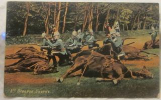 Postcard Wwi 6th Dragoon Guards B988