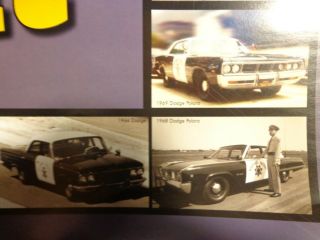 California Highway Patrol (CHP) DWI Poster - Past and Present Police Cars - Rare 7