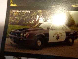 California Highway Patrol (CHP) DWI Poster - Past and Present Police Cars - Rare 8