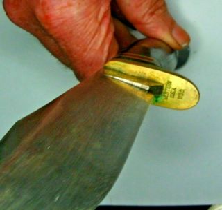 WESTERN USA W36 LEATHER Sheath looks 10 INCH HUNTING KNIFE good shape 7