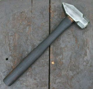 Lrg 2.  5lb Blacksmith " Cross Pein " Forging Knife Hammer Anvil Blade Tinsmith Nr