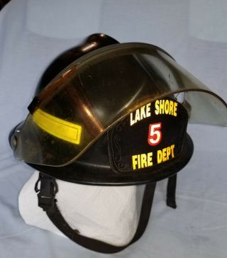 Morning Pride Fire Helmet Vintage Fireman Firemen Lake Shore