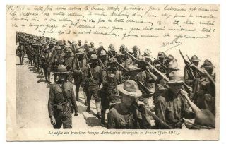 Ww1,  First Américan Troops In France.  June 1917.