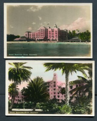 Hawaii,  2 X Royal Hawaiian Hotel,  Honolulu,  Un,  Ctrp,