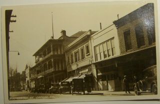 Sonora,  California Postcard Featuring A View Of Washington Street From 1920 