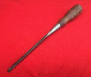Vintage T.  H.  Witherby 1/4 Inch Wide Wood Socket Chisel With A Handle