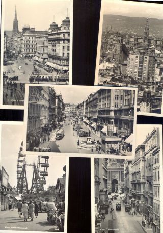 Five Early 1950s Real Photo Postcards Of Vienna.  All Postally Used: Field Po 754