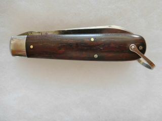 Vintage WWII US Army Schrade Cut Co.  Walden NY Soldiers Etched Blade Pocket Knife 3