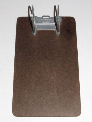 Vintage Wood Service Wall Two Ring Clip Board Service Chicago Branded (12 " X 7 ")