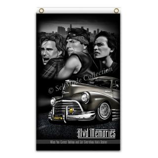 Blood In Blood Out Blvd Memories 3x5 Ft Flag Banner Los Angeles Lowrider