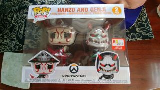 Funko Pop Overwatch Hanzo And Genji 2 Pack Limited Edition E3 Exclusive