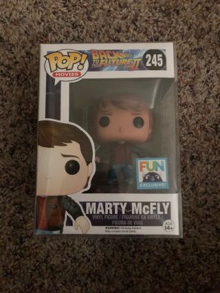 Funko Pop Marty Mcfly Hoverboard 245 Back To The Future 2 Fun Exclusive