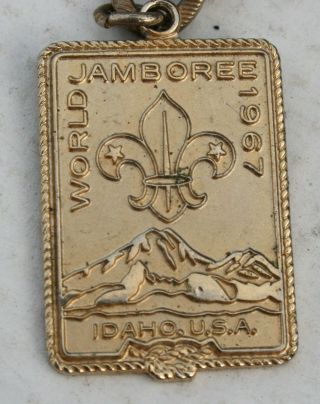 Vintage Boy Cub Scout Metal Bracelet 1967 World Jamboree Idaho Badge
