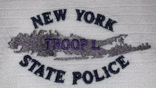 Nysp York State Police Troopers Pba Long Island Ny Polo Shirt Sz L Nypd