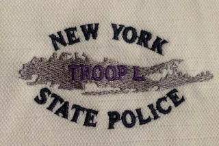 NYSP York State Police Troopers PBA Long Island NY Polo Shirt Sz L NYPD 3