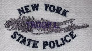 NYSP York State Police Troopers PBA Long Island NY Polo Shirt Sz L NYPD 7