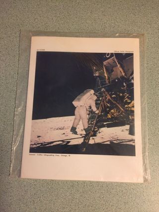 Complete 1969 Set 12 Photo Prints 7” X 9” Apollo 11 Nasa Moon Landing