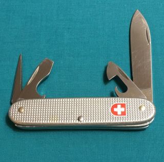 Victorinox Swiss Army Pocket Knife - Silver Alox Soldier 2002 - Multi Tool