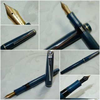 Vintage Osmiroid 75 Fountain Pen - Blue - Fine Soft Nib -