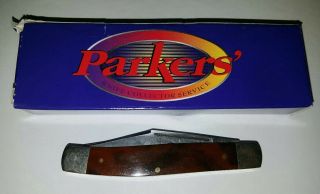 Parker Frost Surgical Steel Japan Injun Devil Stockman Pocket Knife Smooth Bone