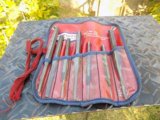 Vintage Proto Professional 47a Pin Punch Set,  7pc With Pouch Made In Usa