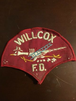Arizona,  Wilcox Vintage And Rare Fire Department Patch