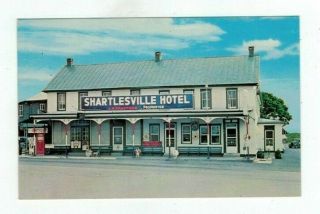 Pa Shartlesville Pennsylvania Vintage Post Card Shartlesville Hotel