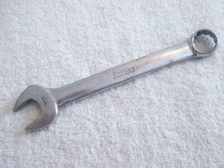 Vintage Snap - On 9/16 " Short Combination Wrench Oex180 With 12pt Box - End