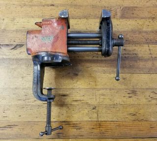 Antique Clamping Bench Vise Anvil Vintage Millers Falls Blacksmith Forge Tools ☆