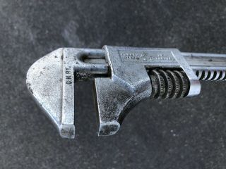 Vintage Diamond Tool And Horseshoe 15 " Auto Wrench Adjustable Duluth Minnesota