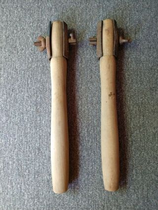 2 - Vintage Belknap No.  70 Two Man Crosscut Saw Wood Handles