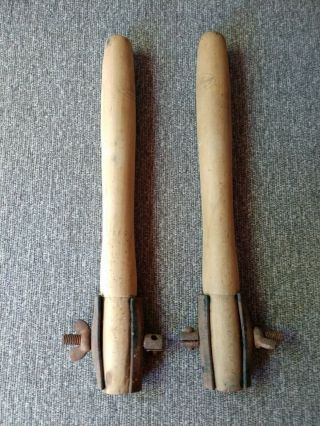 2 - Vintage Belknap No.  70 Two Man Crosscut Saw Wood Handles 3