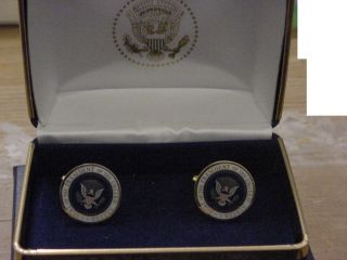 Presidential Barack Obama Cufflinks - Color Seal