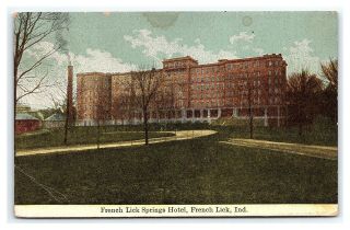 Vintage Postcard French Lick Springs Hotel French Lick Indiana E6