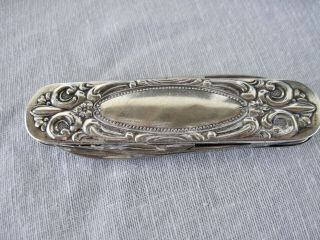 Vintage Towle - Solingen Germany Sterling Silver Pocket Knife W/stainless Blade