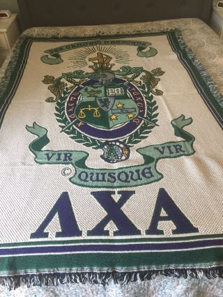 Lambda Chi Alpha Fraternity Throw Blanket - With Care Instructions