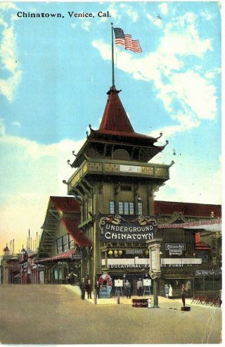 Venice Chinatown 1915 Pan Pacific Expo Cancel - California Ca