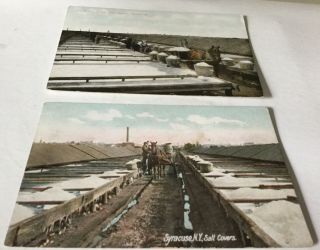 Vintage Postcards At Work In The Salt Yards,  Syracuse,  N.  Y.  (2)